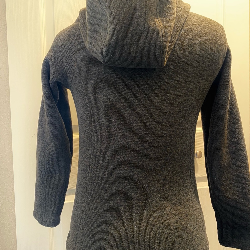 The North Face forest green Girl's Medium fleece hoodie